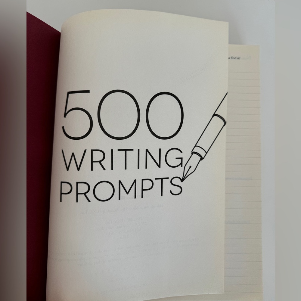 500 Writing Prompts Notebook/Journal - Picture 2 of 4